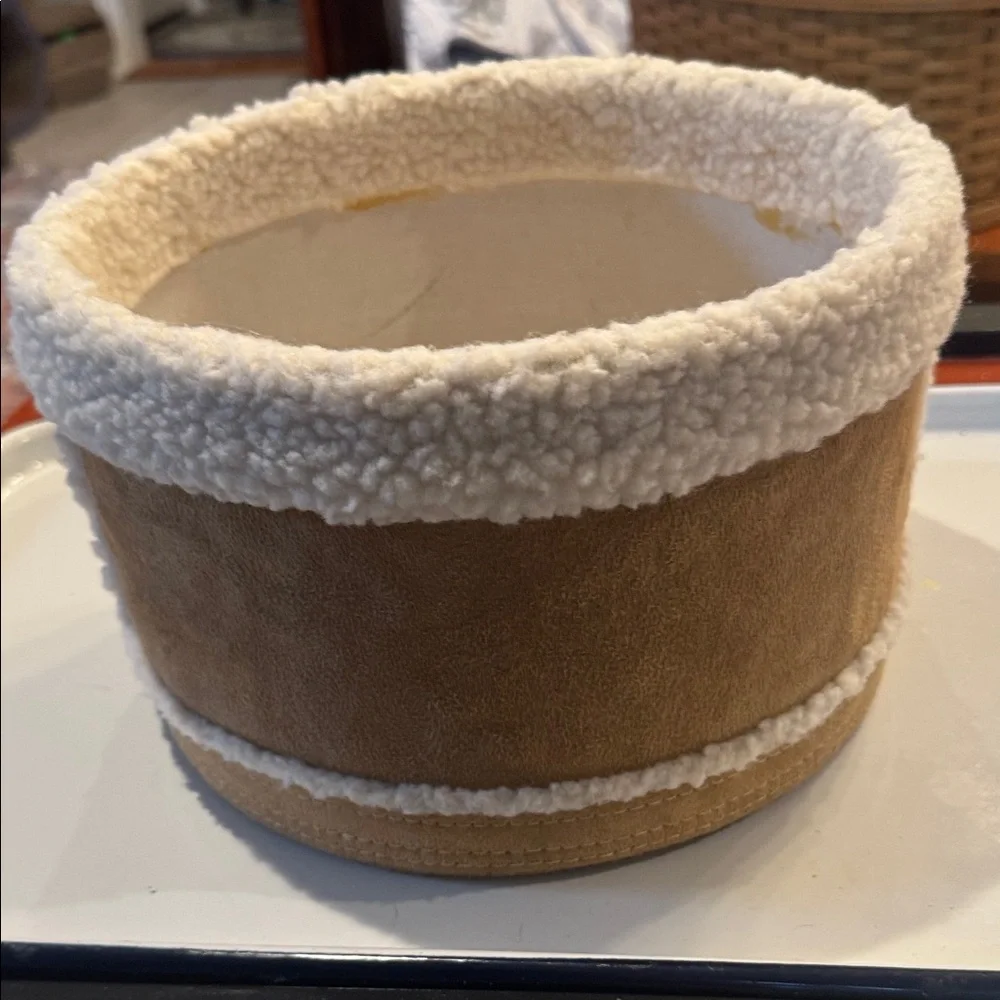 Basket Cozy Tan and Cream Home Accent Basket